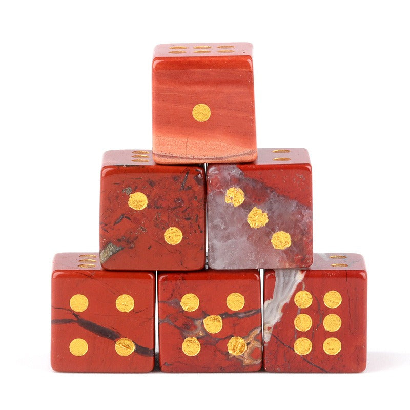 Hand-Carved Gemstone Dice | Elevate Your Game Night
