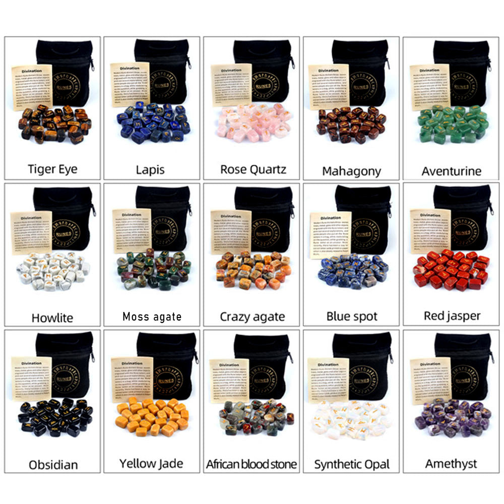 The Elder Futhark Runes: A Crystal Oracle Set for Divination