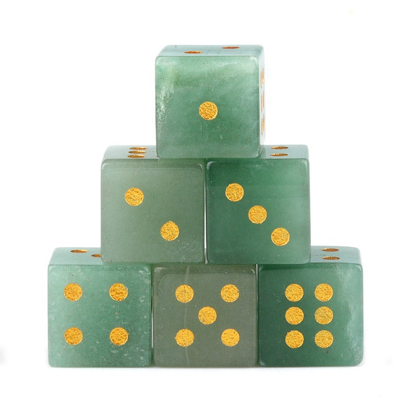 Hand-Carved Gemstone Dice | Elevate Your Game Night