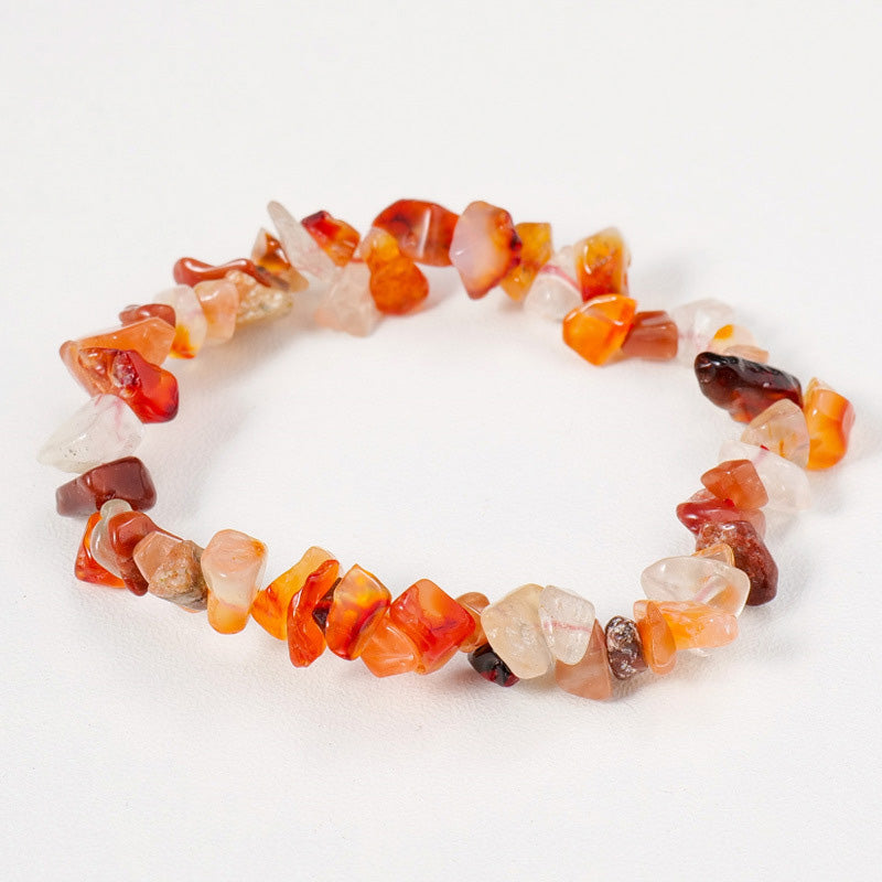 Raw Crystal Chip Bracelet for Men & Women | Boho Stretch Fit