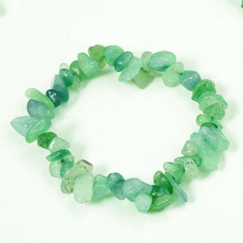 Raw Crystal Chip Bracelet for Men & Women | Boho Stretch Fit