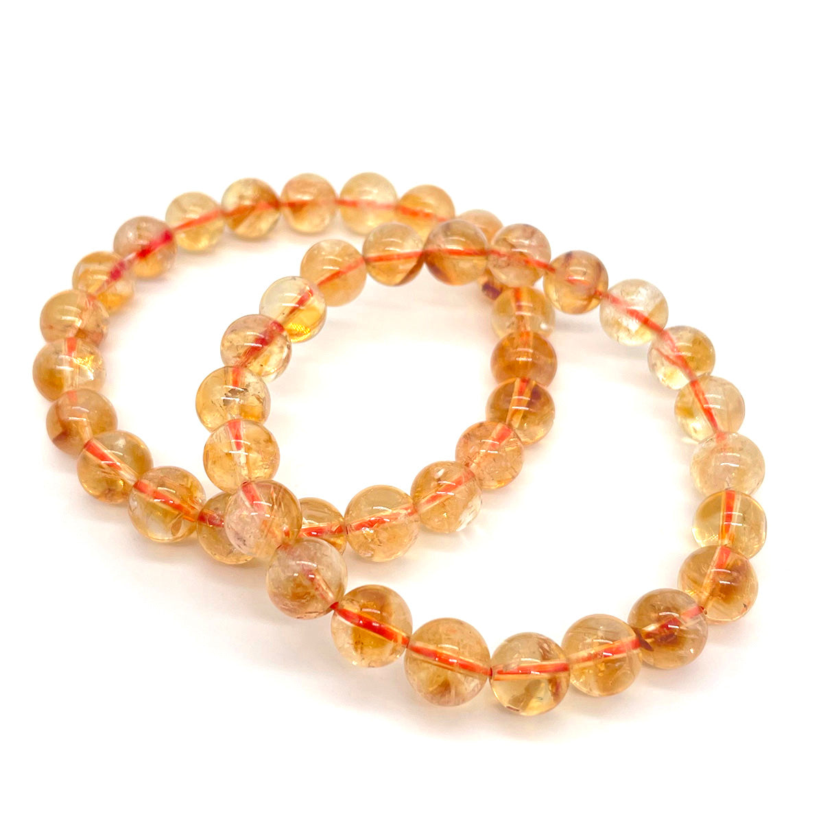 Citrine Bead Bracelet Real Crystal