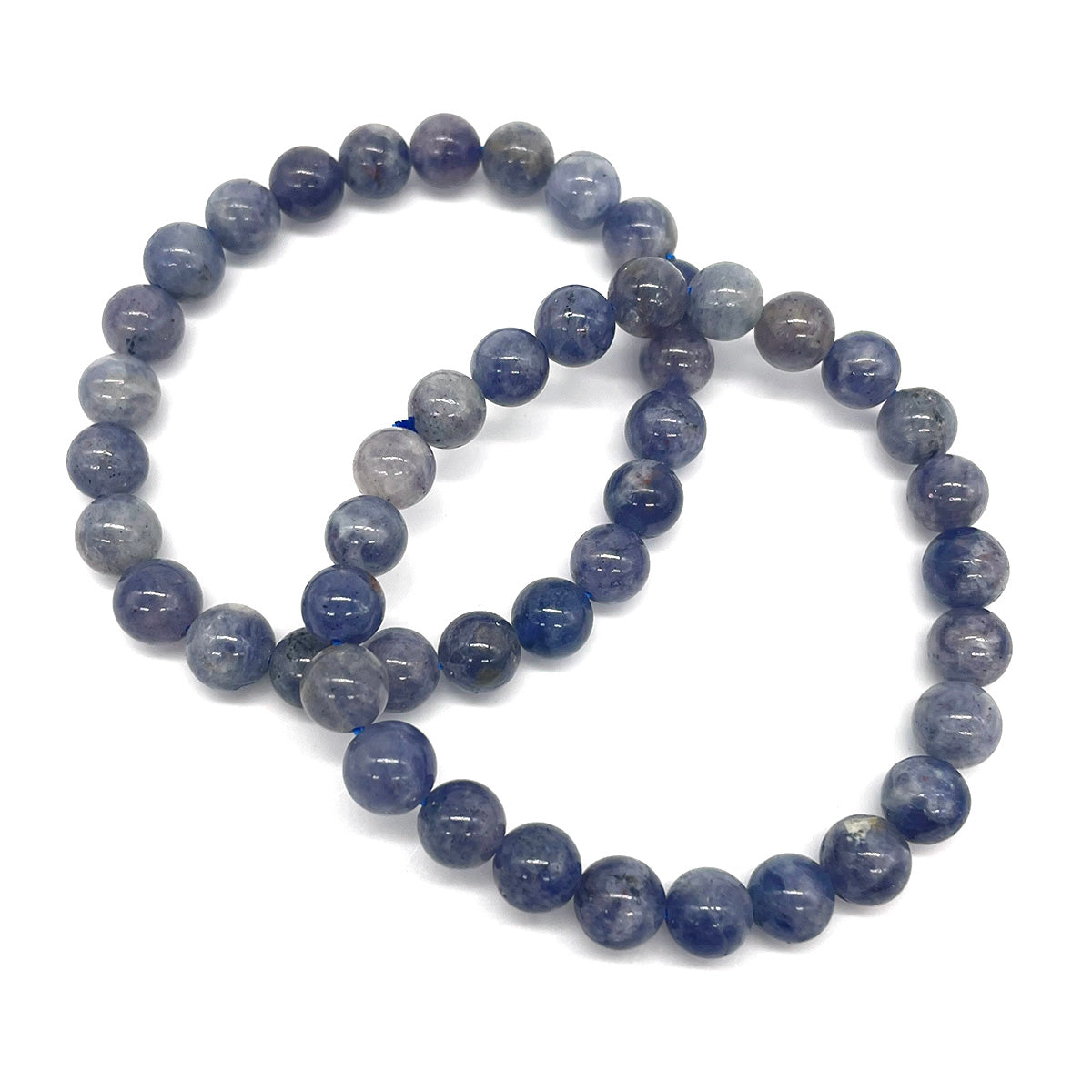 Iolite Cordierite Bead Bracelet