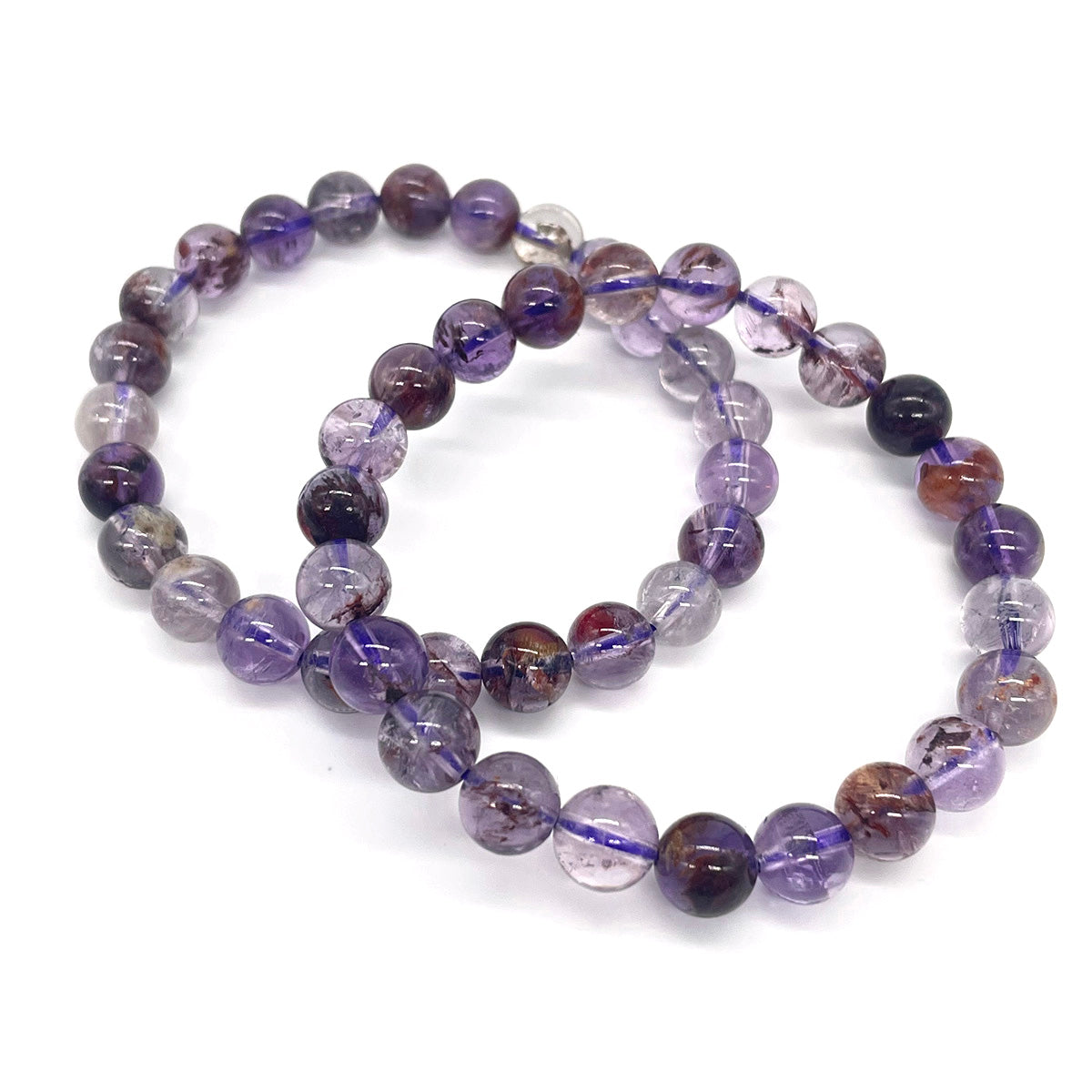 Amethyst Garden quartz Bead Bracelet Real Crystal Healing Stones For Women