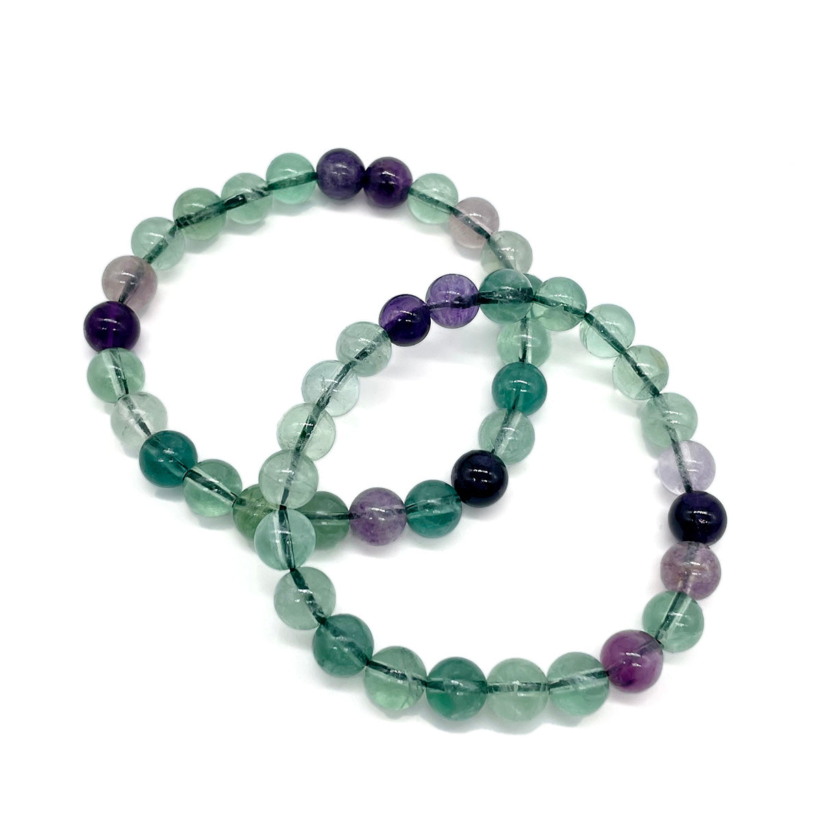 Green Fluorite Bead Bracelet Healing Stones