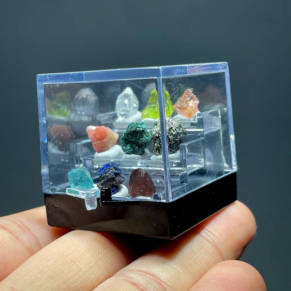 A World of Wonder: Miniature Mineral & Crystal Collection Box