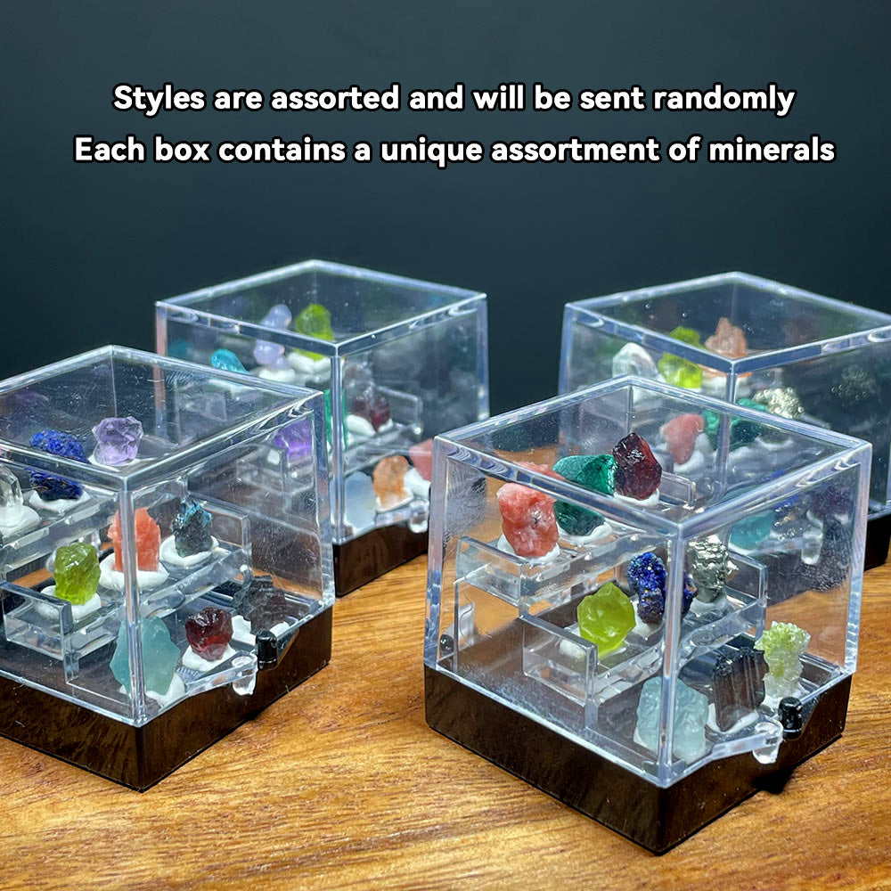 A World of Wonder: Miniature Mineral & Crystal Collection Box