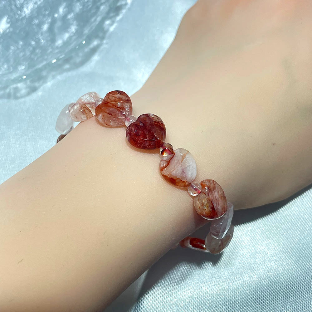 Faceted Crystal Heart Bracelet | Choose Your Healing Stone