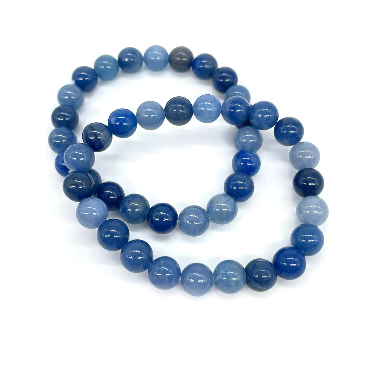 Blue Quartz Aventurine Bead Bracelet