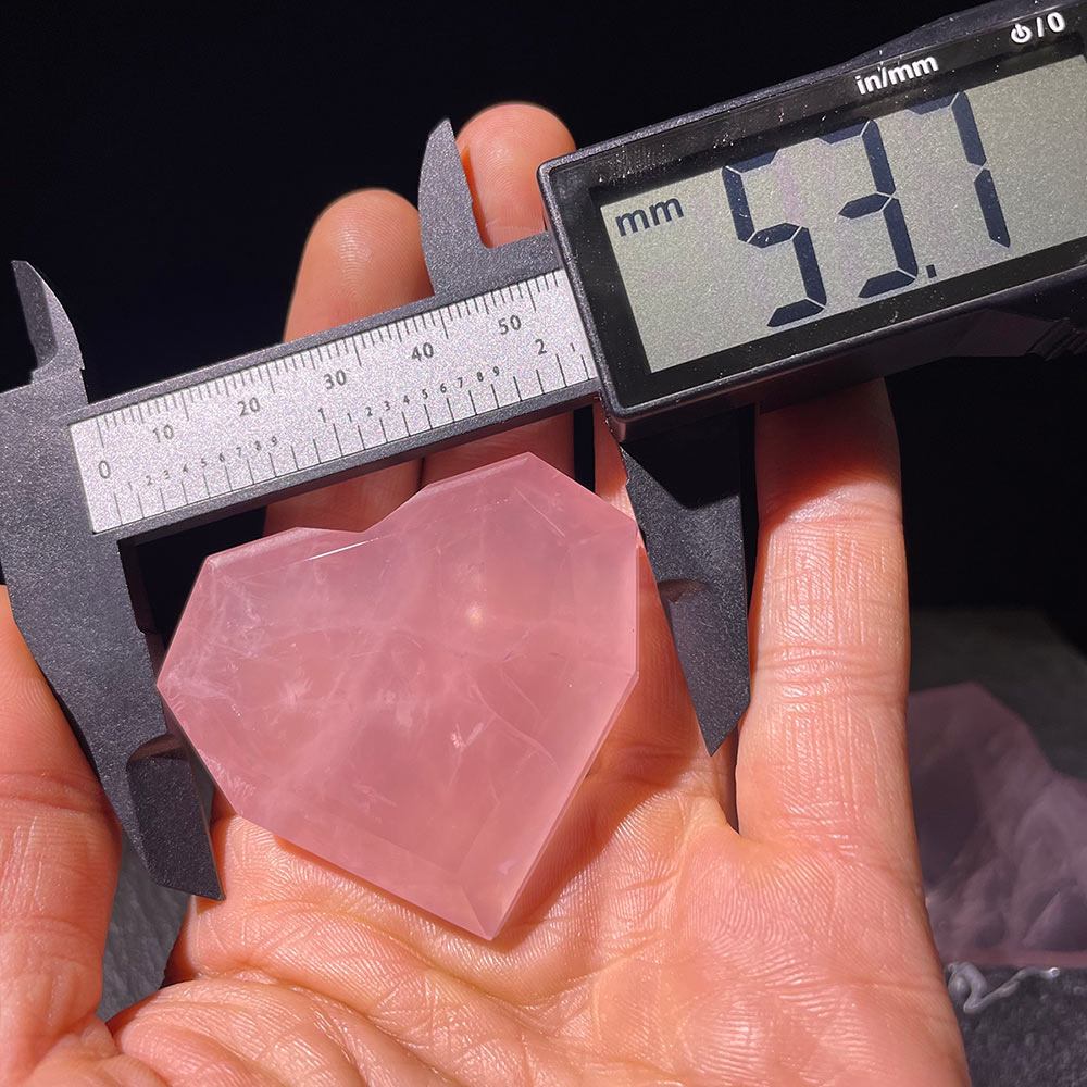 Exquisite Faceted Rose Quartz Heart | The Gem-Cut Stone of Love