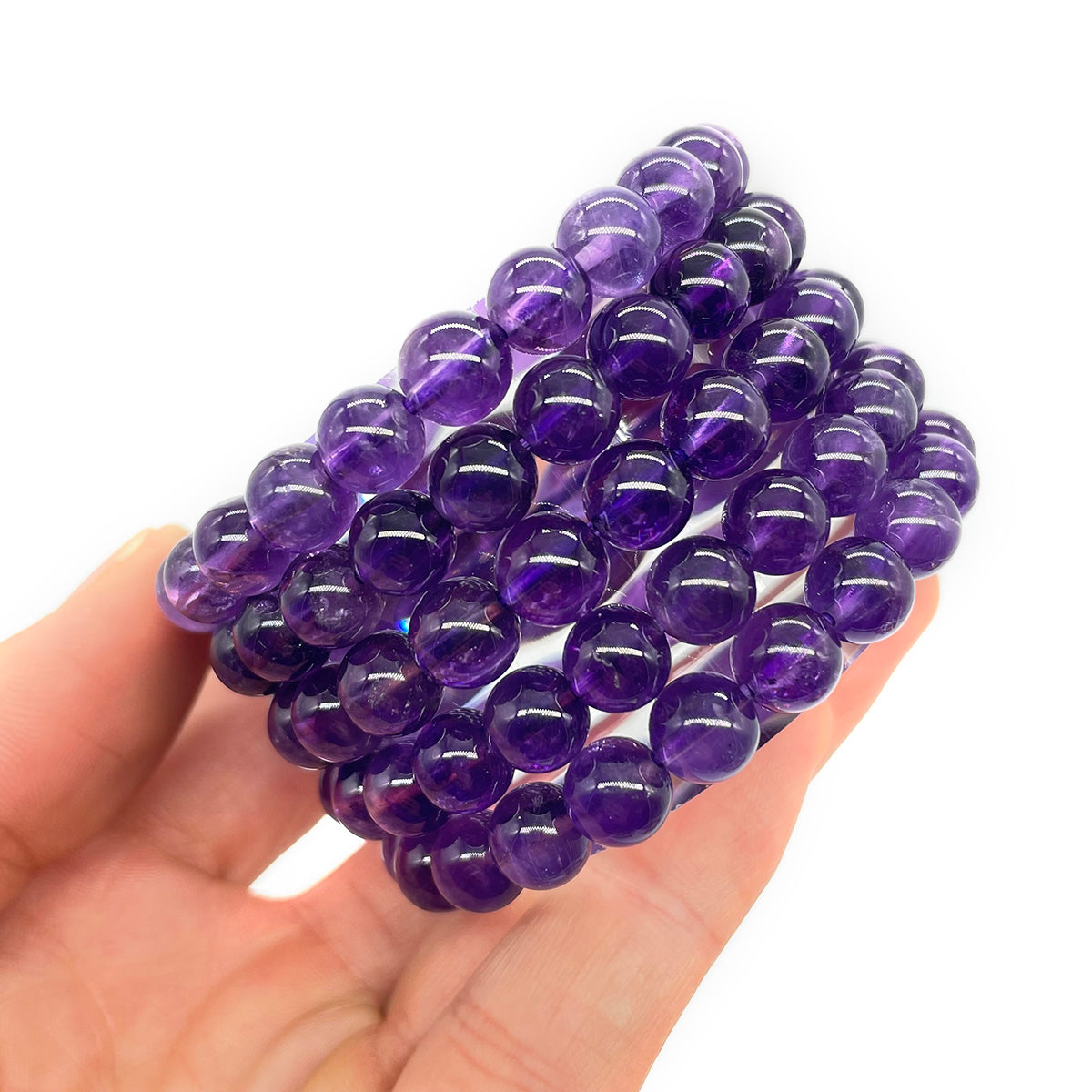 Amethyst Bead Bracelet