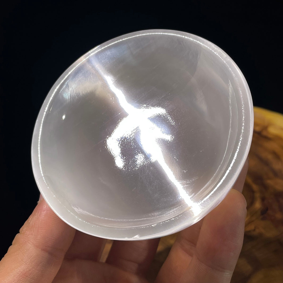 Selenite Bowl Healing Stone Crystal Hand Carved