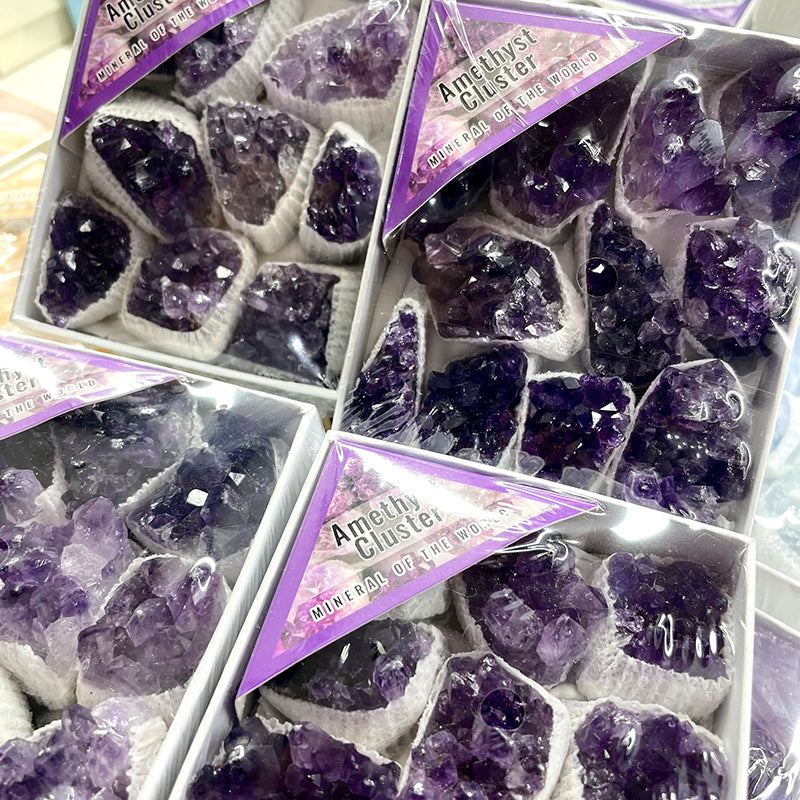 Amethyst Cluster Gift Box