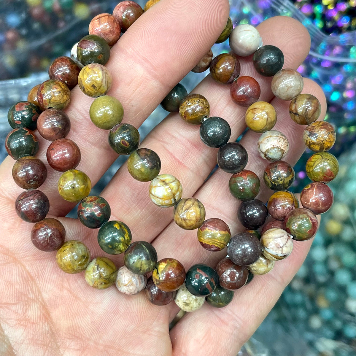 Cherry Creek Jasper Bead Bracelet