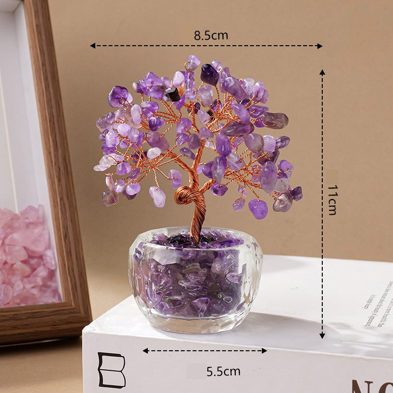 Healing Crystal Tree for Abundance & Positive Energy
