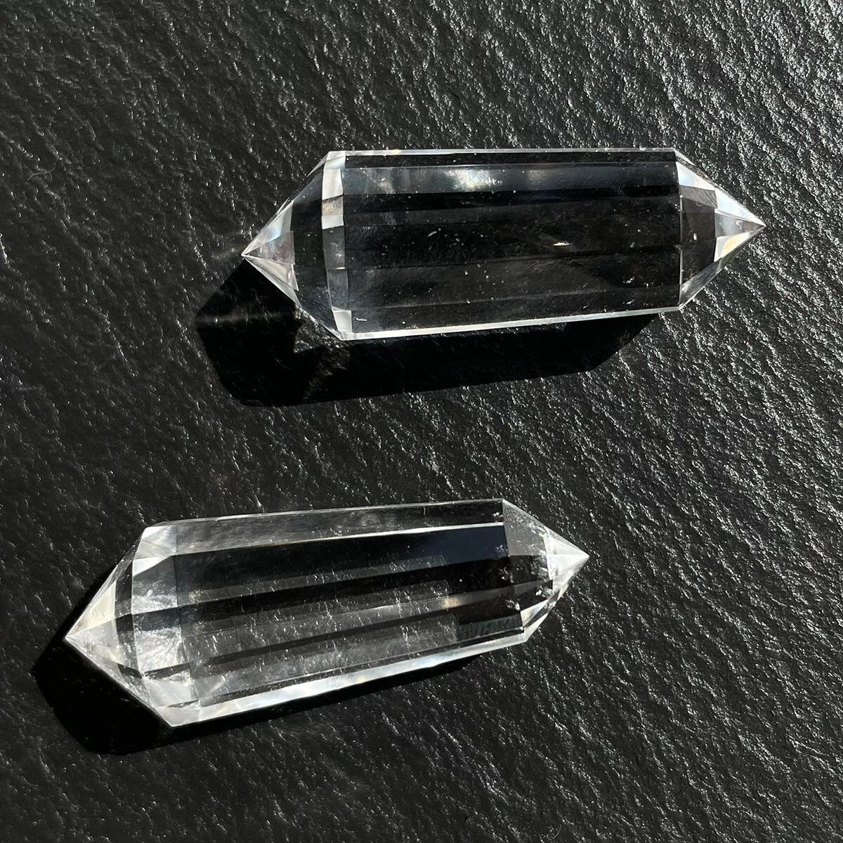 12-Sided Clear Quartz Vogel Wand | Double Terminated
