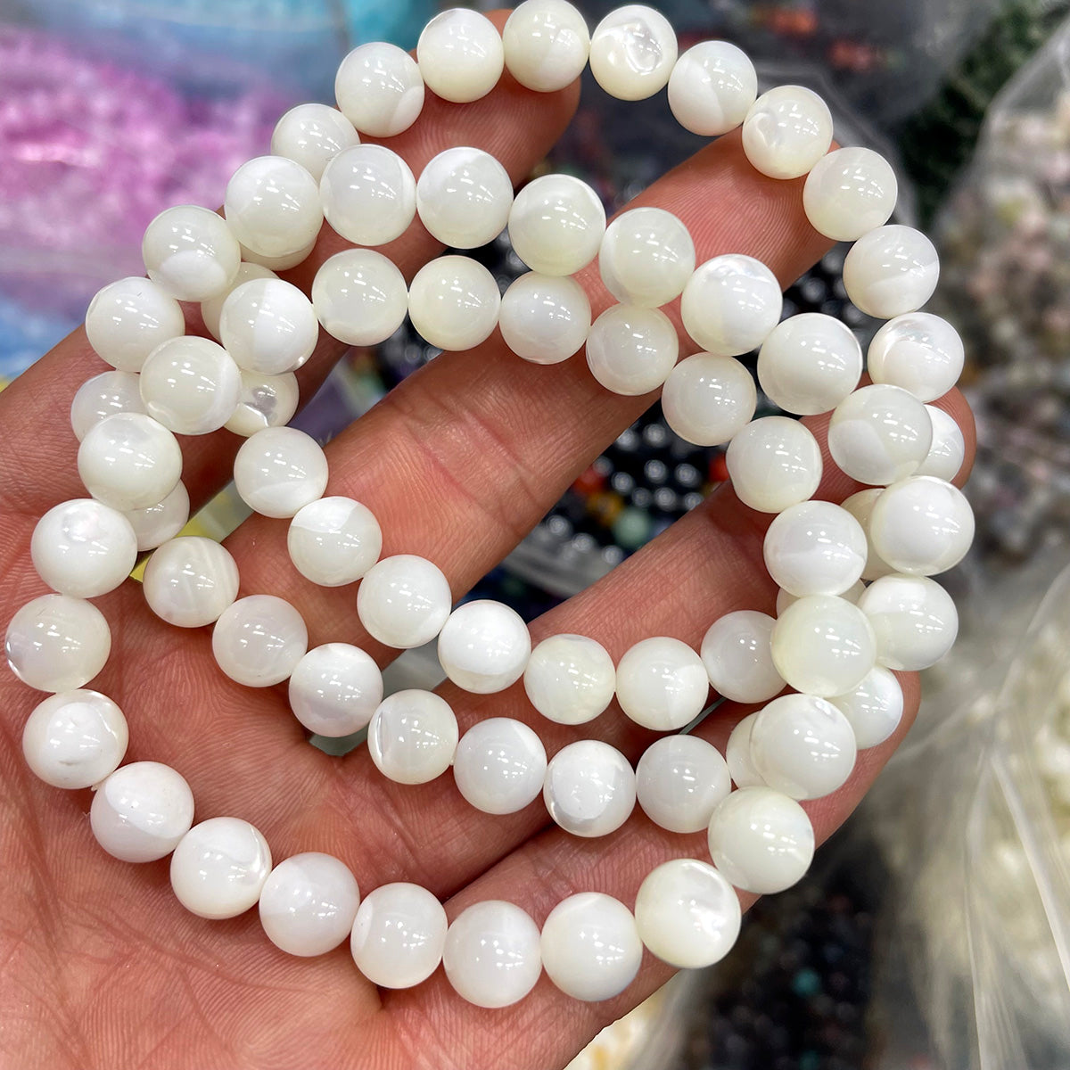 White Shell Stone Bracelet