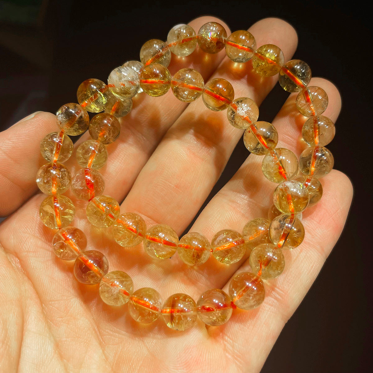 citrine bead bracelet
