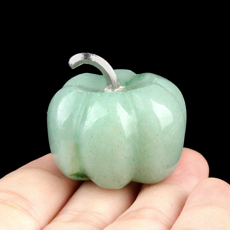 Carved Crystal Pumpkin Figurine | Perfect Fall & Halloween Decor