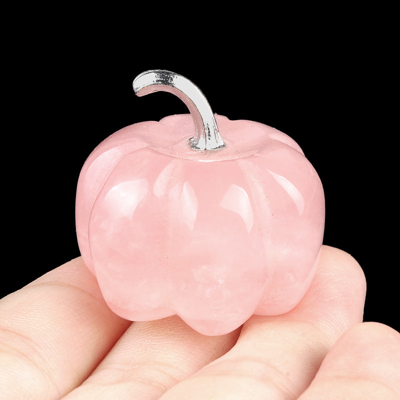 Carved Crystal Pumpkin Figurine | Perfect Fall & Halloween Decor