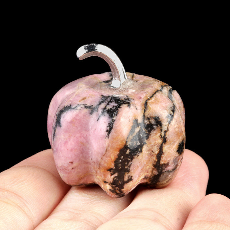 Carved Crystal Pumpkin Figurine | Perfect Fall & Halloween Decor