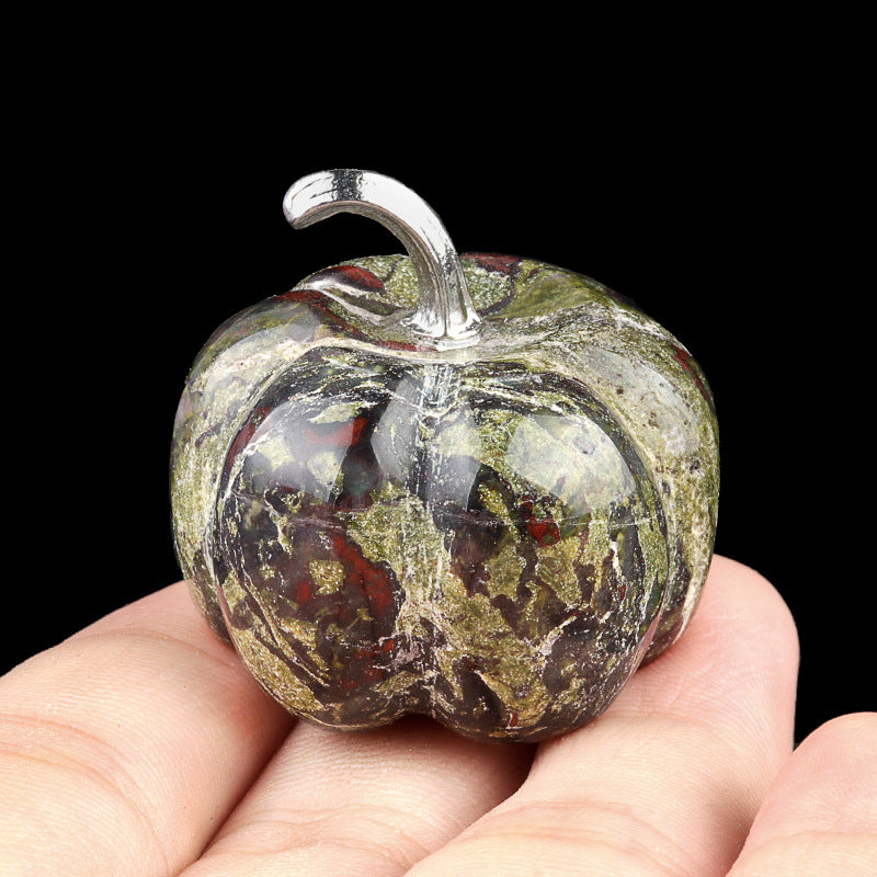 Carved Crystal Pumpkin Figurine | Perfect Fall & Halloween Decor