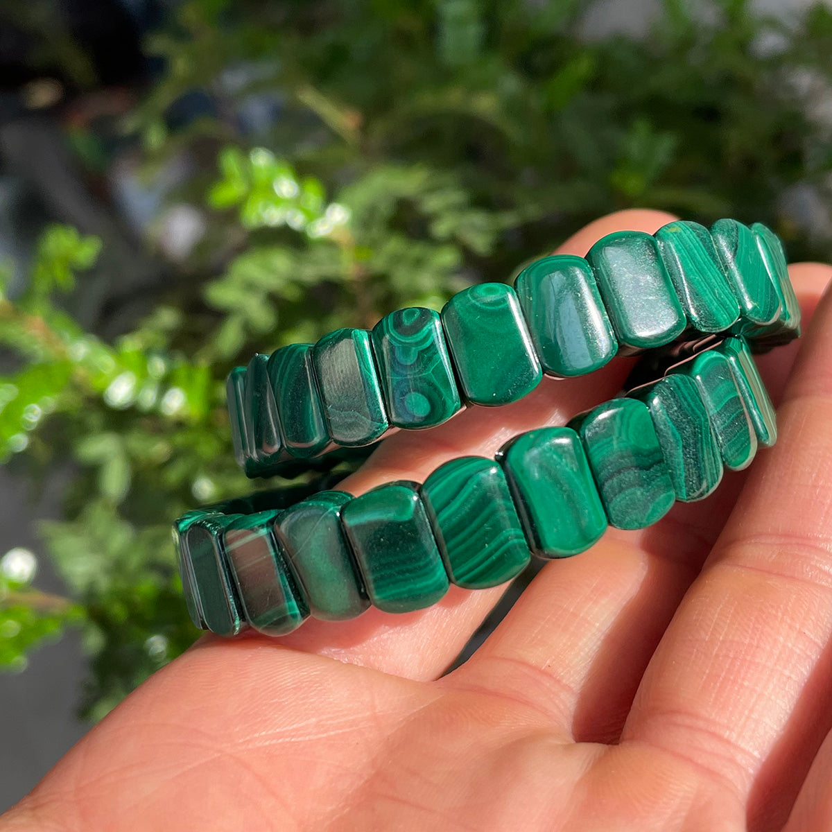 malachite soft bangle