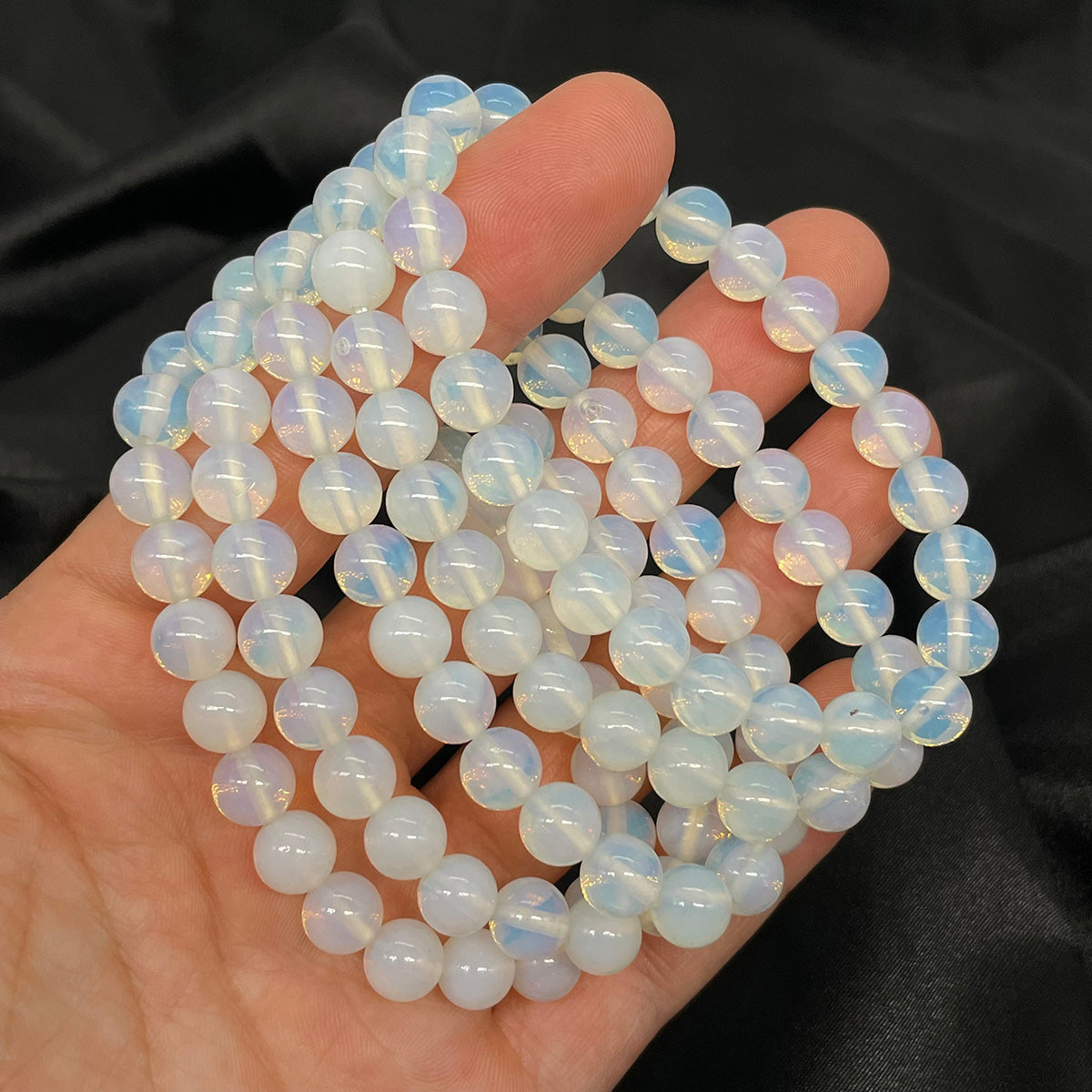 opalite bead bracelet