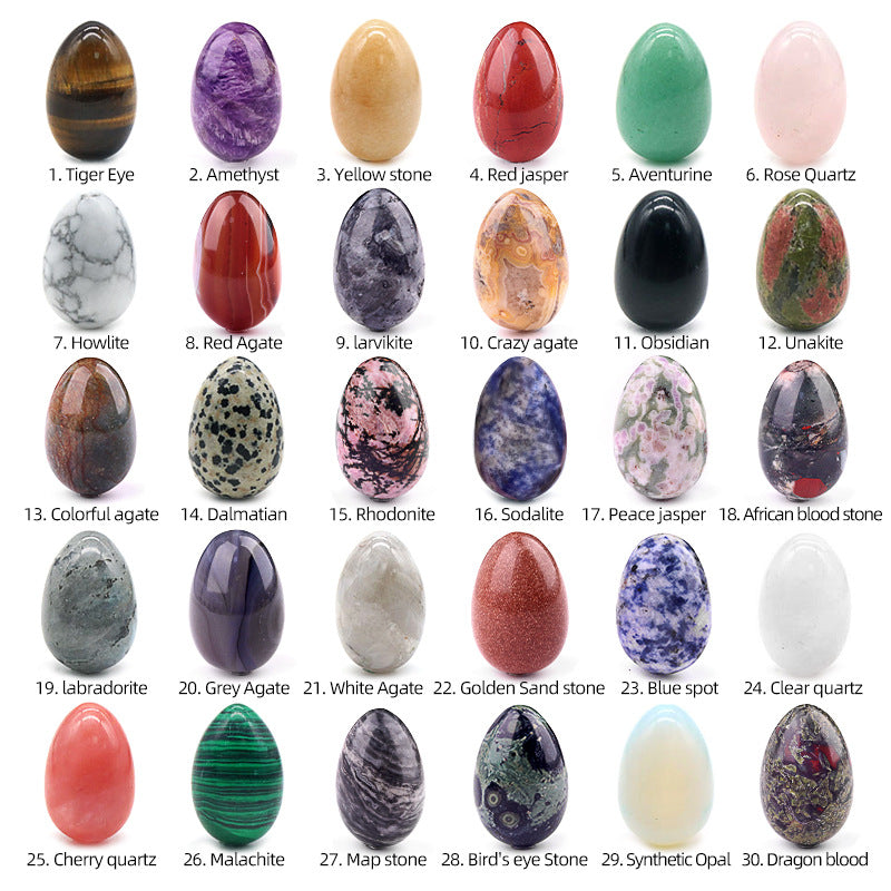 Natural Gemstone Egg | Polished Crystal for Healing