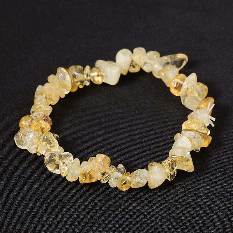 Raw Crystal Chip Bracelet for Men & Women | Boho Stretch Fit
