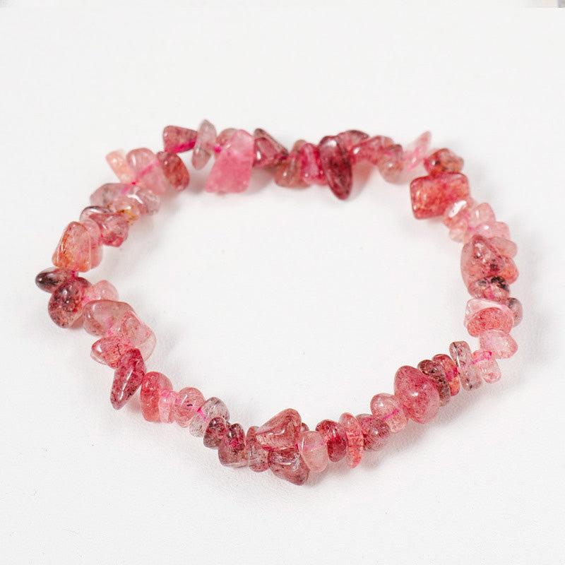 Raw Crystal Chip Bracelet for Men & Women | Boho Stretch Fit