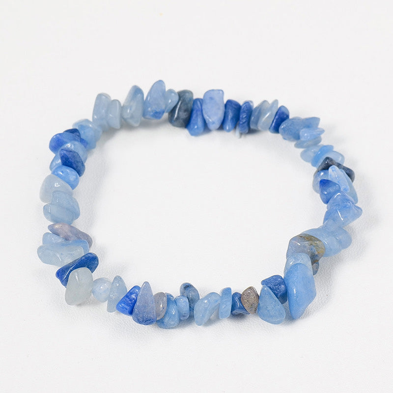 Raw Crystal Chip Bracelet for Men & Women | Boho Stretch Fit