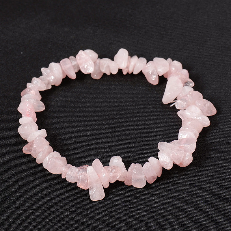 Raw Crystal Chip Bracelet for Men & Women | Boho Stretch Fit