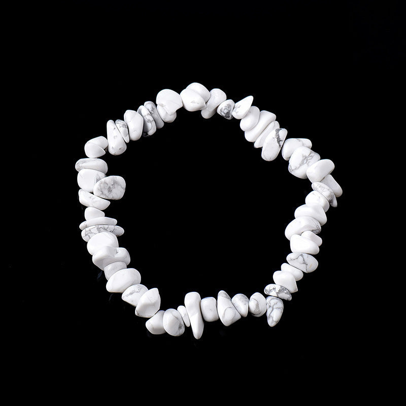 Raw Crystal Chip Bracelet for Men & Women | Boho Stretch Fit