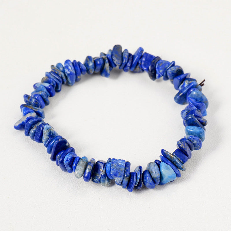 Raw Crystal Chip Bracelet for Men & Women | Boho Stretch Fit