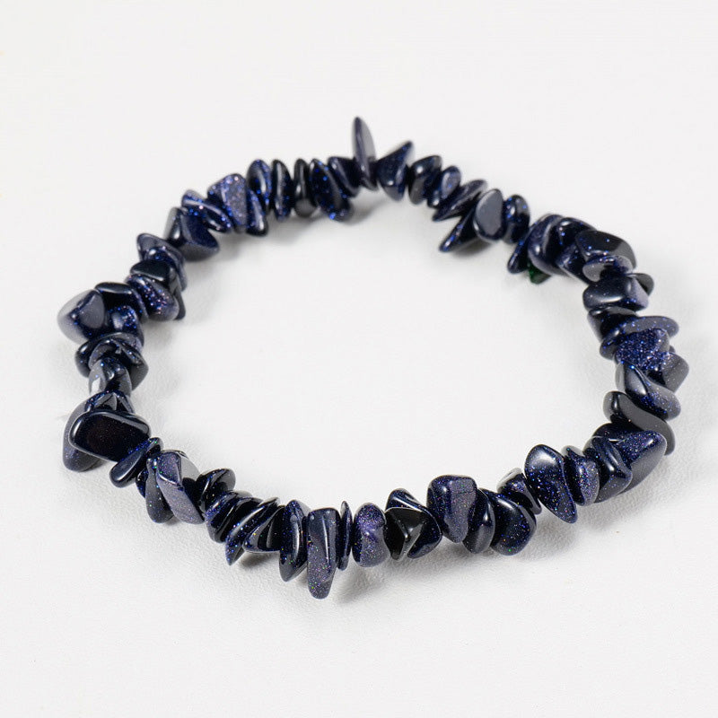 Raw Crystal Chip Bracelet for Men & Women | Boho Stretch Fit