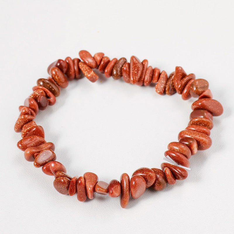 Raw Crystal Chip Bracelet for Men & Women | Boho Stretch Fit