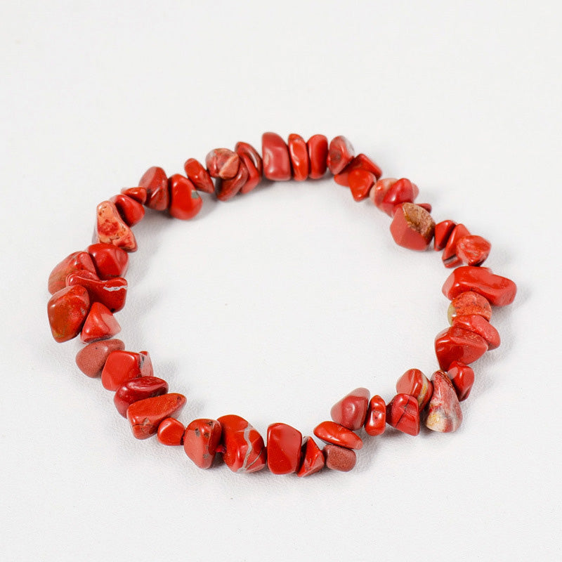 Raw Crystal Chip Bracelet for Men & Women | Boho Stretch Fit