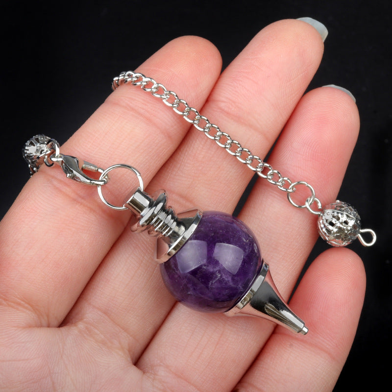 Healing Crystal Pendulum with Chain | Divination Tool