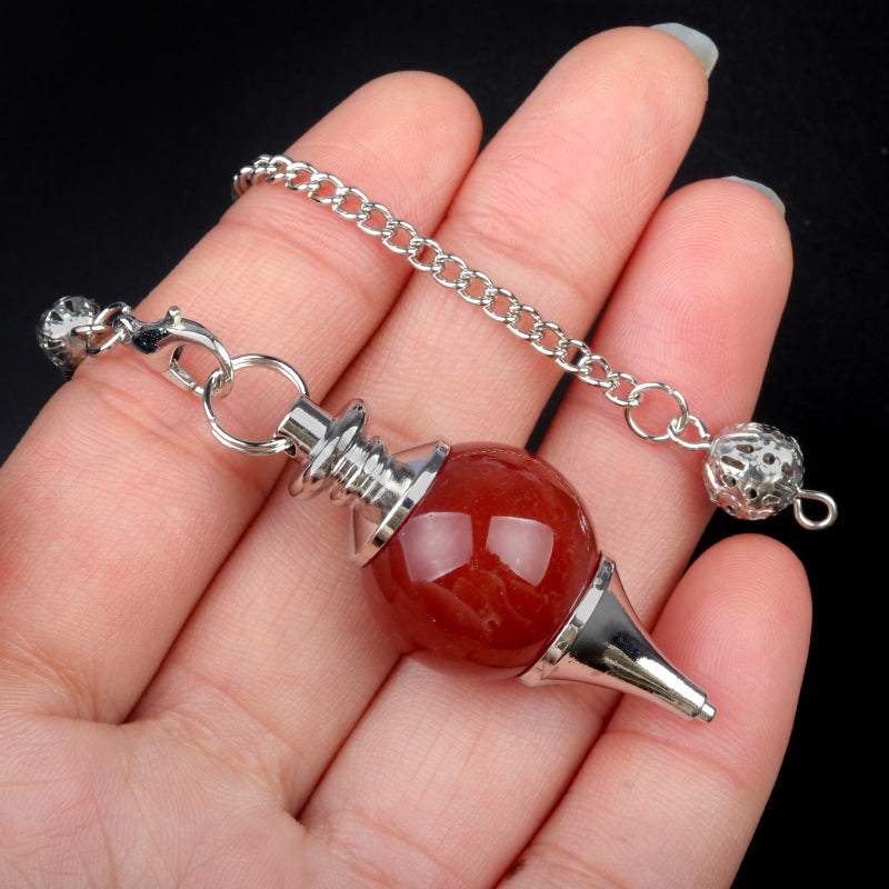 Healing Crystal Pendulum with Chain | Divination Tool