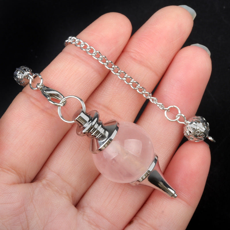 Healing Crystal Pendulum with Chain | Divination Tool