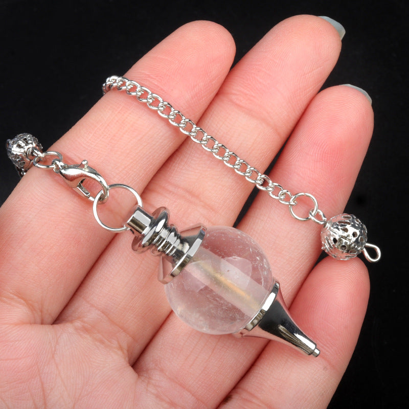 Healing Crystal Pendulum with Chain | Divination Tool