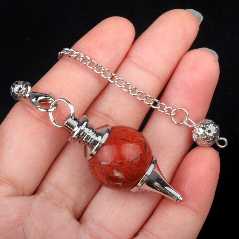 Healing Crystal Pendulum with Chain | Divination Tool