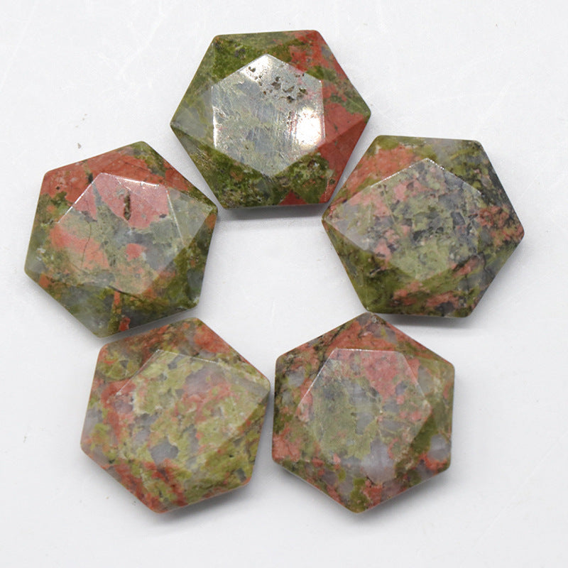 Faceted Crystal Hexagon | A Pocket Stone for Harmony & Balance