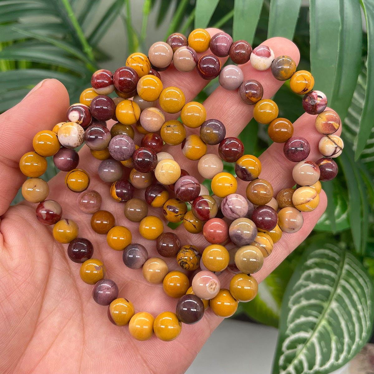 Mookaite Jasper Bead Bracelet