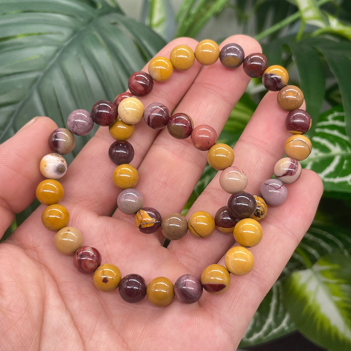 Mookaite Jasper Bead Bracelet
