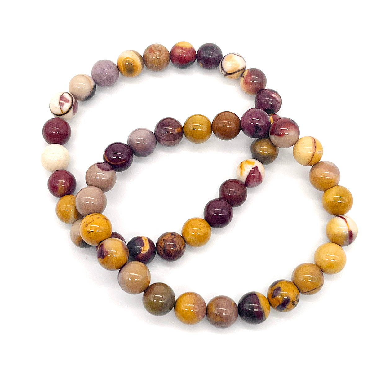 Mookaite Jasper Bead Bracelet
