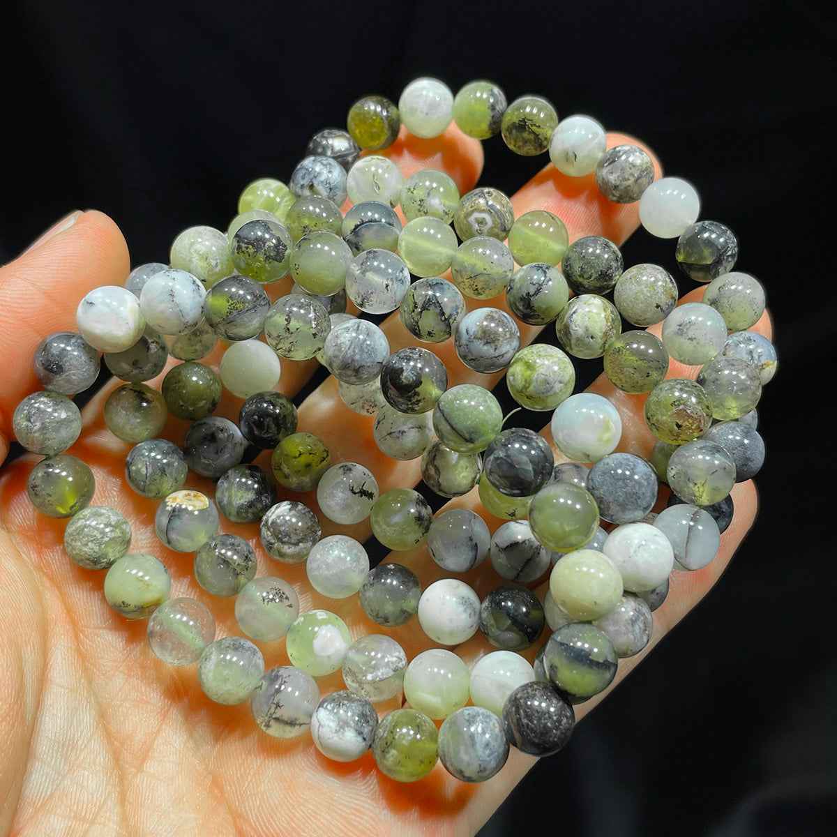 Green Opal Bead Bracelet Real Crystal Bracelet Healing Stones Bracelets For Women