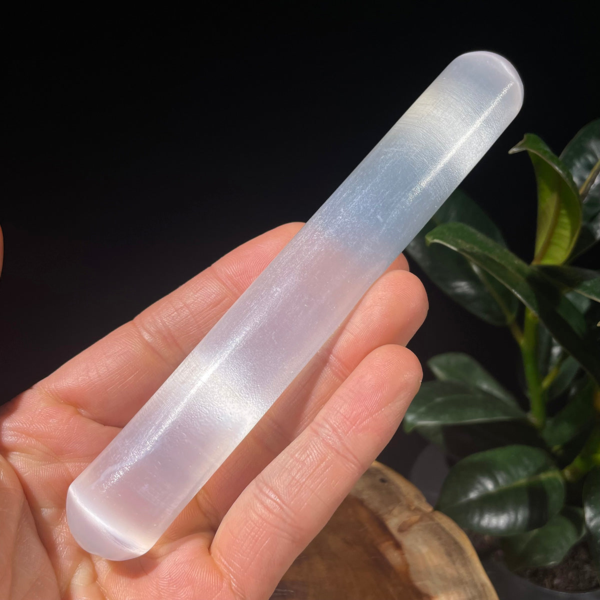 Selenite Stick Real Crystal Massage Wand Healing Stone Reiki