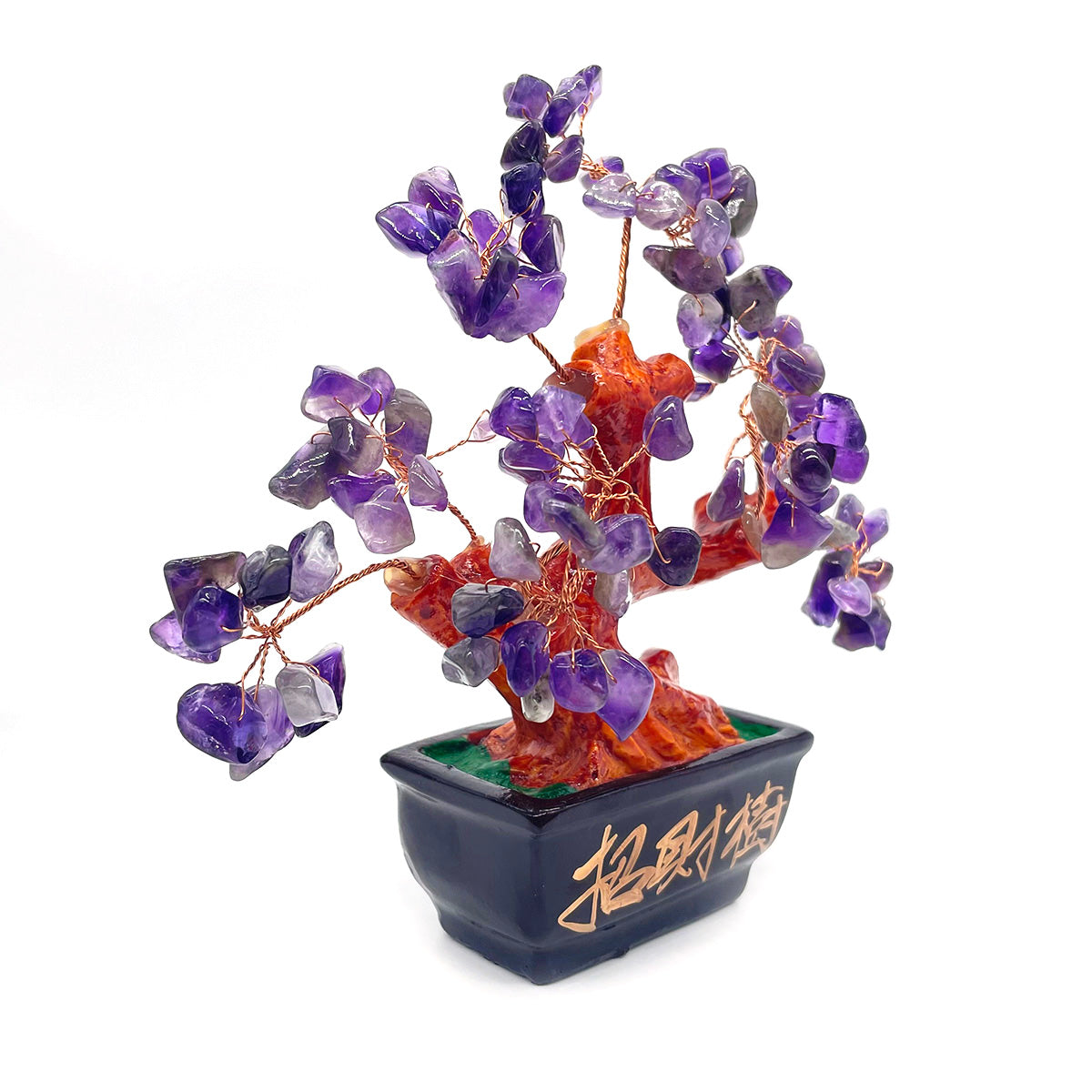 Real Amethyst Money Tree Crystal Chips Tree Decor Handcraft